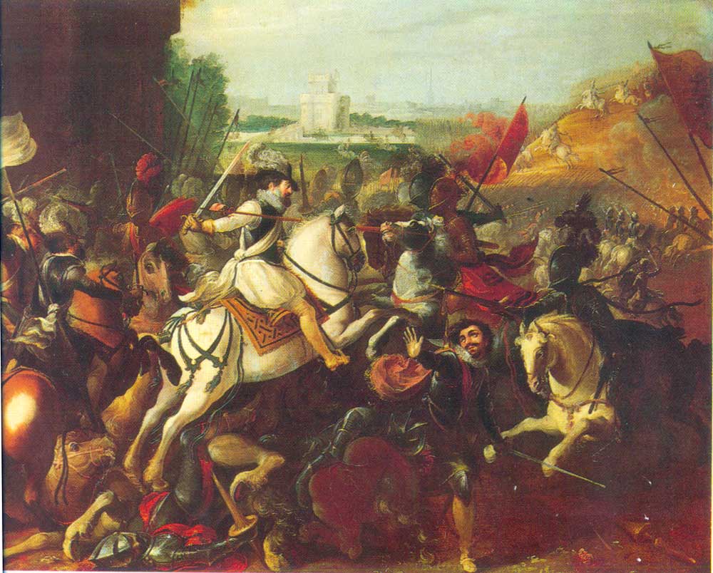 "Henri IV à la batailles d'Arques" by Jacob Bunel (