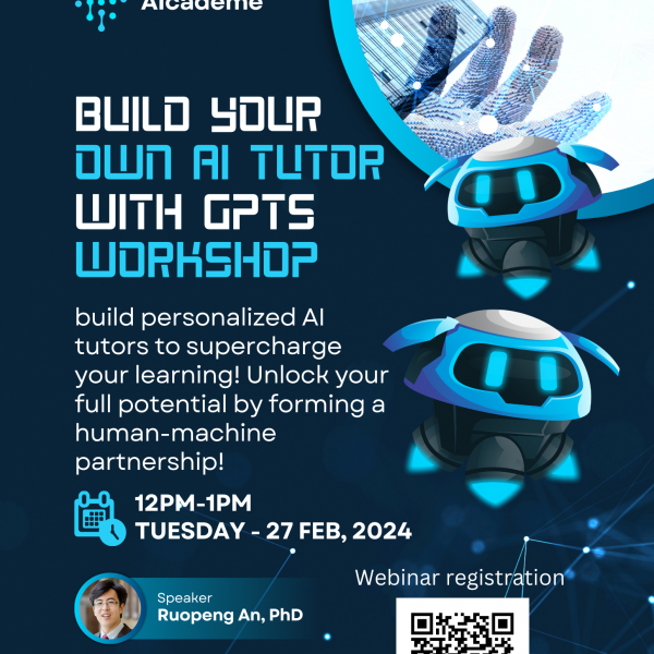 Unlock the Potential of AI in Higher Education Workshop Series: Build Your Own AI Tutor with GPTs