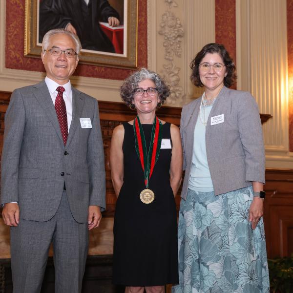 Levin installed as George William and Irene Koechig Freiberg Professor of Biology